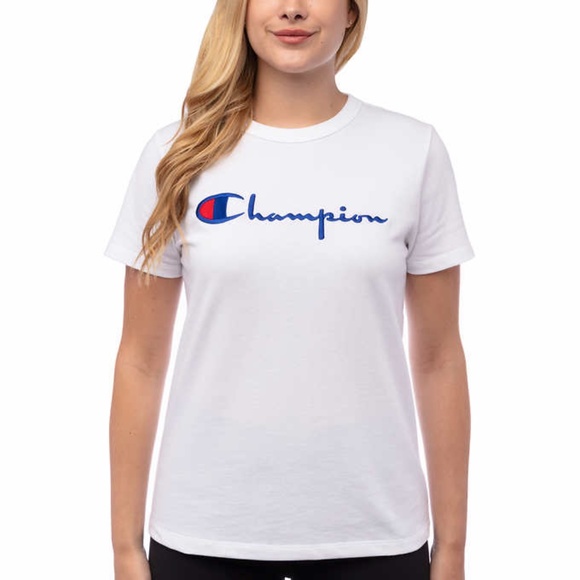 Champion Tops - Champion Women's Heritage Tee T-Shirt - White